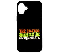 Carcasa para iPhone 16 Plus Fan de The Easter Bunny Is My Roommate Holiday Spring Bunny