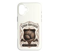 Carcasa para iPhone 16 Plus Fantasía Fútbol Domingo Bootleggers Whisky Etiqueta Estilo