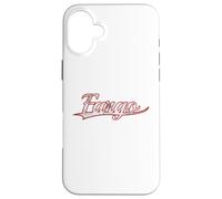 Carcasa para iPhone 16 Plus Fargo North Dakota Midwest Vintage Varsity Distressed