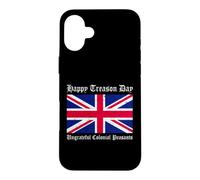 Carcasa para iPhone 16 Plus Feliz día de traición Campesinos coloniales ingratos, 4 de Julio