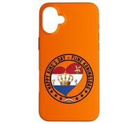 Carcasa para iPhone 16 Plus Feliz Día del Rey Holandés Fiyne Koningsdag Bandera de los Países Bajos