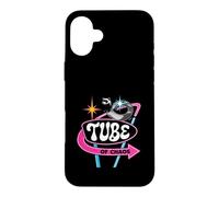 Carcasa para iPhone 16 Plus Ferret Tube of Chaos Retro Pet Owner Vintage Sign Design