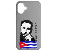 Carcasa para iPhone 16 Plus Fidel Castro Cuba Revolution cigarro Demo Bandera