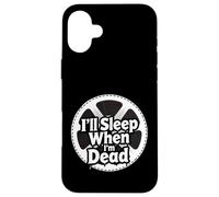 Carcasa para iPhone 16 Plus Filmmaker Editor Horror Movie I'Ll Sleep When I'm Dead