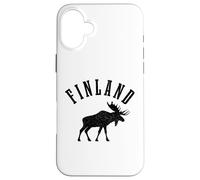 Carcasa para iPhone 16 Plus Finlandia Souvenir Alce Finlandés Finlandés Sisu