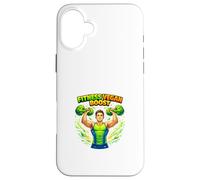 Carcasa para iPhone 16 Plus Fitness Alimentado por Plantas Estilo de Vida Fuerte Energía Vegana