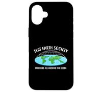 Carcasa para iPhone 16 Plus Flat Earth Society - Camiseta con diseño de Globo para Todos los Miembros