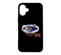 Carcasa para iPhone 16 Plus Flat le Earth with Ice Wall Real le Eyes Realize Real Mentiras