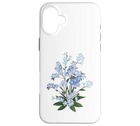 Carcasa para iPhone 16 Plus Flor botánica Forget-Me-Not