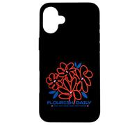 Carcasa para iPhone 16 Plus Flourish Daily Grow with Grace Shine Purpose Vibrant Floral