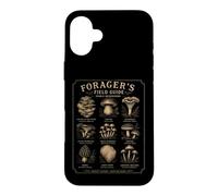 Carcasa para iPhone 16 Plus Forager's Field Guide Setas comestibles Vintage Botanical