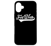 Carcasa para iPhone 16 Plus Fort Worth City Texas Estado - Estilo Vintage Retro Design