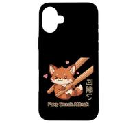 Carcasa para iPhone 16 Plus Foxy Snack Attack Kawaii Fox
