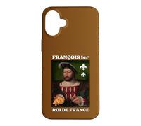 Carcasa para iPhone 16 Plus Francisco 1er Rey de Francia con la Creciente Historia del Humor