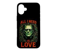 Carcasa para iPhone 16 Plus Frankenstein Necesito Amor | Grunge Horror Halloween