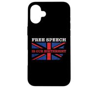 Carcasa para iPhone 16 Plus Free Speech is Our Birthright - Anti-Woke Conservative Quote