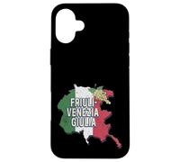 Carcasa para iPhone 16 Plus Friuli Venezia Giulia Italia Retro Región Mapa Vintage