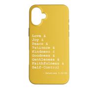 Carcasa para iPhone 16 Plus Frutas del Espíritu Palabras