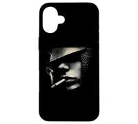 Carcasa para iPhone 16 Plus Fumar Jazz Leyenda Perfil Lateral Retrato