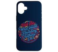 Carcasa para iPhone 16 Plus Fundadores Revolución USA 250 Patriot