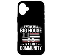 Carcasa para iPhone 16 Plus Funny Big House Oficial de Correcciones de la Comunidad Cerrada