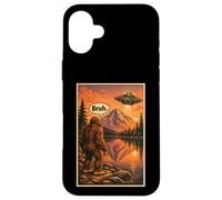 Carcasa para iPhone 16 Plus Funny Bigfoot Bruh Alien UFO Introvert Spaceship