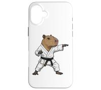 Carcasa para iPhone 16 Plus Funny Capybara Doing Karate Samurai Ninja Capybara