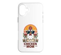 Carcasa para iPhone 16 Plus Funny Chicken Mom Backyard Hen Adict Farm Life