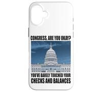 Carcasa para iPhone 16 Plus Funny Congress US Capitol Politics Joke Washington DC Humor