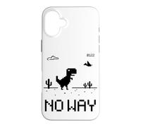 Carcasa para iPhone 16 Plus Funny Cute Pixel Offline T-Rex Game, Cool Dino Game, Gaming