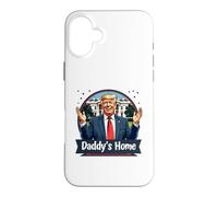 Carcasa para iPhone 16 Plus Funny Daddy'S Home Trump Pink 2024 Take America Back 2024