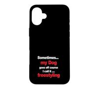 Carcasa para iPhone 16 Plus Funny Dog Agility - Cuando mi Perro Sale de Curso, freestyling