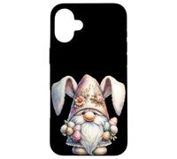 Carcasa para iPhone 16 Plus Funny Easter Bunny GNOME Graphic For Women Girls Rabbit Mom