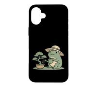 Carcasa para iPhone 16 Plus Funny Frog Bonsai Gardening Japanese Style Plant Lover