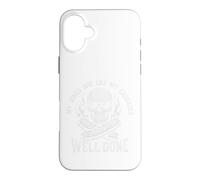 Carcasa para iPhone 16 Plus Funny Grilling Dad Salchichas Griller Humor Grunge Skull