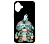 Carcasa para iPhone 16 Plus Funny Indian Tribal Graphic Cute Native American GNOME Mom