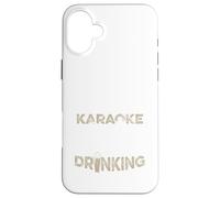 Carcasa para iPhone 16 Plus Funny Karaoke Singer Bar Music Lover Singing Drinking Bar