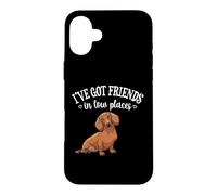 Carcasa para iPhone 16 Plus Funny Mens Womens Girl Friends In Low Places Dachshund Lover