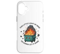 Carcasa para iPhone 16 Plus Funny Mental Health Emotional Dumpster Fire
