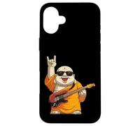 Carcasa para iPhone 16 Plus Funny Monk Guitarrista Rock Music Retro Style Design