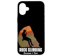 Carcasa para iPhone 16 Plus Funny Rock Climbing Mountaineering Rock Climber Gift