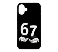 Carcasa para iPhone 16 Plus Funny Six Seven 6 7 Meme Gen Alpha Slang 6 7 Hands