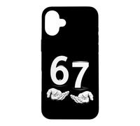 Carcasa para iPhone 16 Plus Funny Six Seven 6 7 Meme Gen Alpha Slang 6 7 Hands