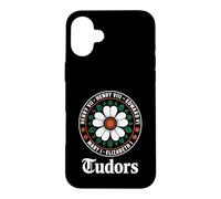 Carcasa para iPhone 16 Plus Funny Tudor Kings, Reinas Monarcas de la Historia Inglesa Rosa