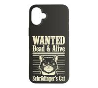 Carcasa para iPhone 16 Plus Funny Wanted Dead and Alive Gato de Schrödinger
