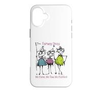 Carcasa para iPhone 16 Plus Funny Women Golf Fairway Divas Vinimos, vimos, Clubes