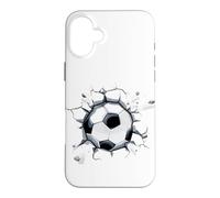 Carcasa para iPhone 16 Plus Fútbol Amor Futbolista Europeo Funny Ball Burst Goal