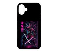 Carcasa para iPhone 16 Plus Futuro Guerrero Samurai Anime Ciencia Ficción