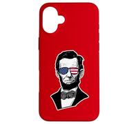 Carcasa para iPhone 16 Plus Gafas de Sol Abraham Lincoln USA