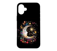 Carcasa para iPhone 16 Plus Galaxy Night Sky Moon Lunar Stars Sun Love